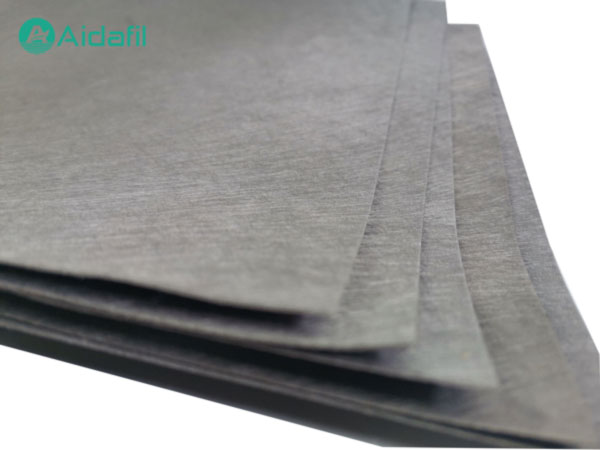 Nickel fiber felt