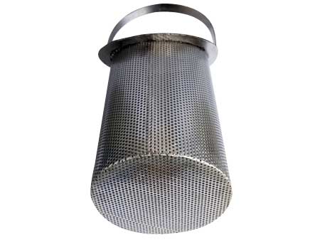 Metal filter basket