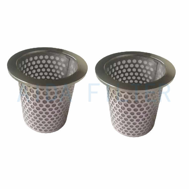 Stainless steel perforated plate composite mesh filter cartridge