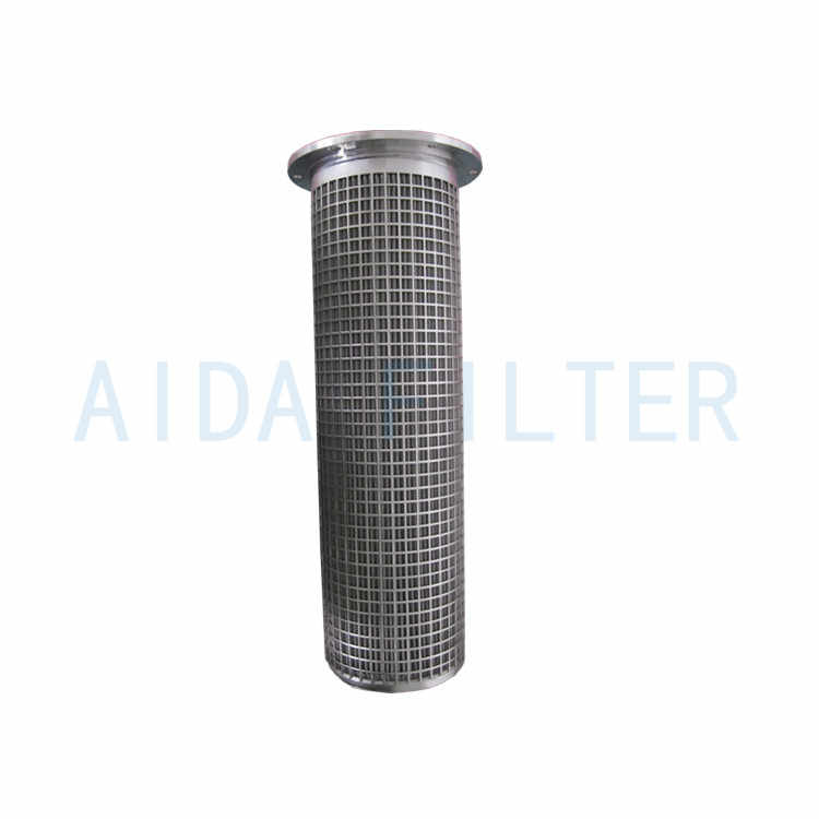 Factory supply perforated metal mesh folding filter for dusting