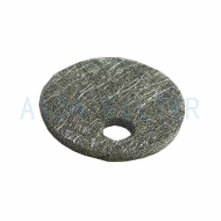 Sintered felt piece for Auto exhaust filtration