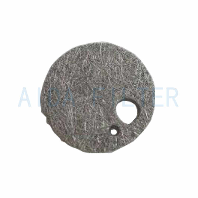 Embossing iron chromium aluminum fiber sintered felt piece