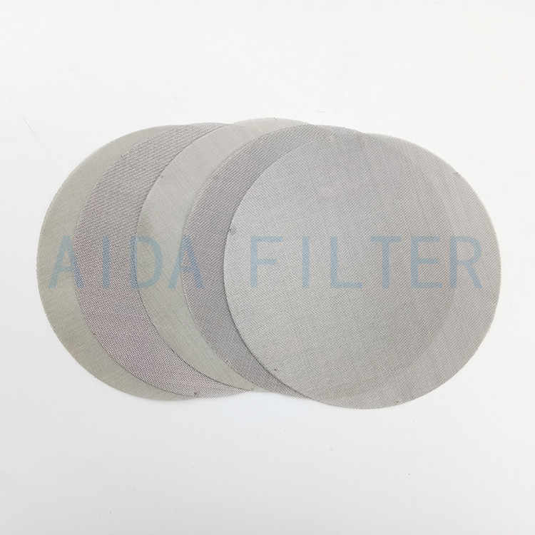 High quality SS wire mesh cut circles / round screen filter mesh disc