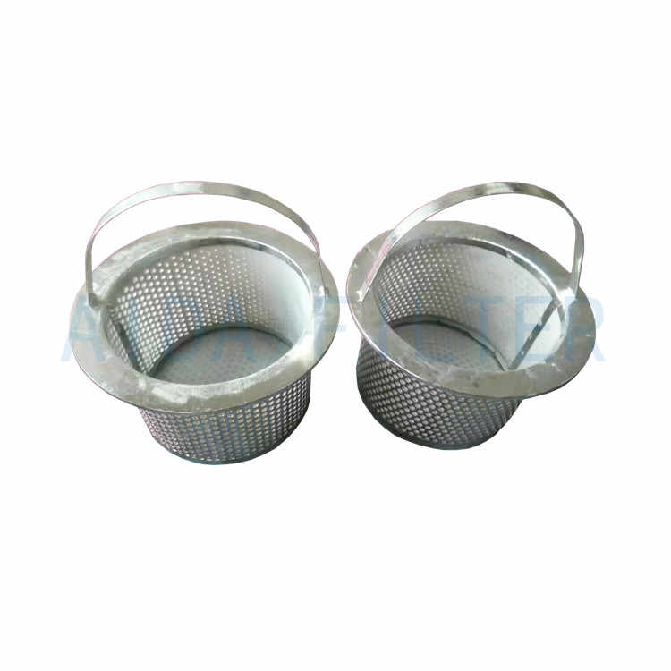 Manufacturer supply stainless steel sintered filter basket for oil plant