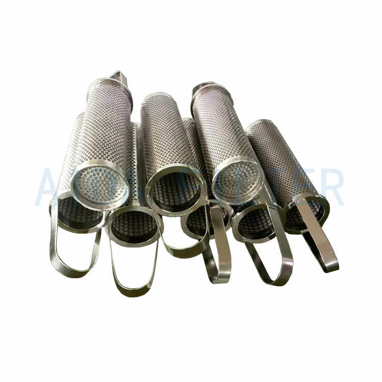 High quality stainless steel sintered filter basket for oil filtration