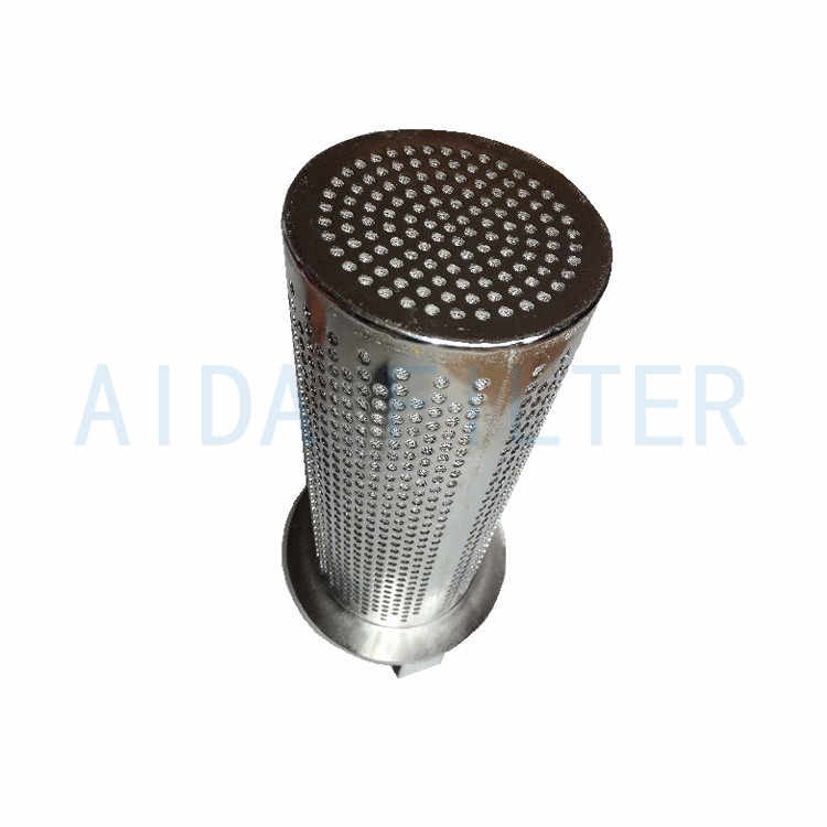 High efficiency stainless steel sintered filter basket for oil plant