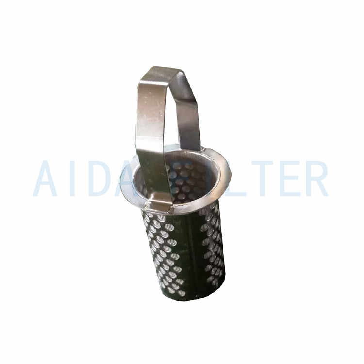 Efficient stainless steel sintered filter basket for oil plant