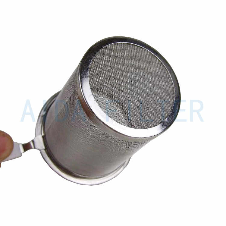 Factory direct supply stainless steel sintered filter basket for oil plant