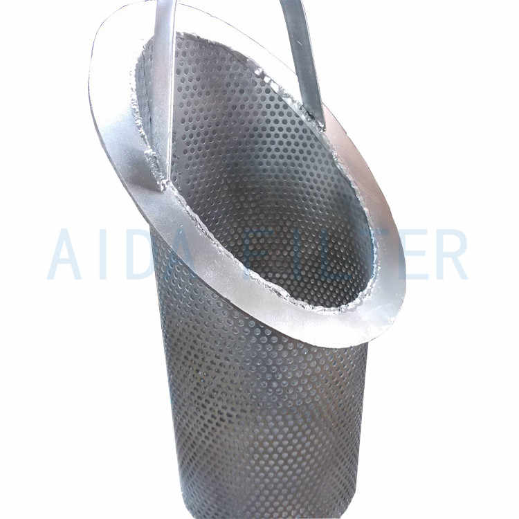 Manufacturer supply stainless steel sintered filter basket for oil machine