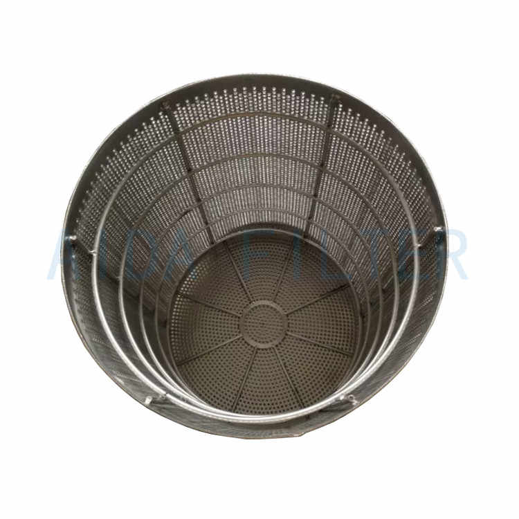 Stainless steel perforated plate composite mesh filter with high efficiency