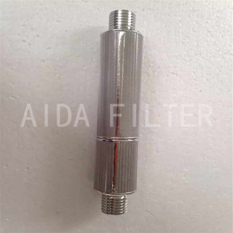 High efficiency metal wire mesh respirator filter for power plant