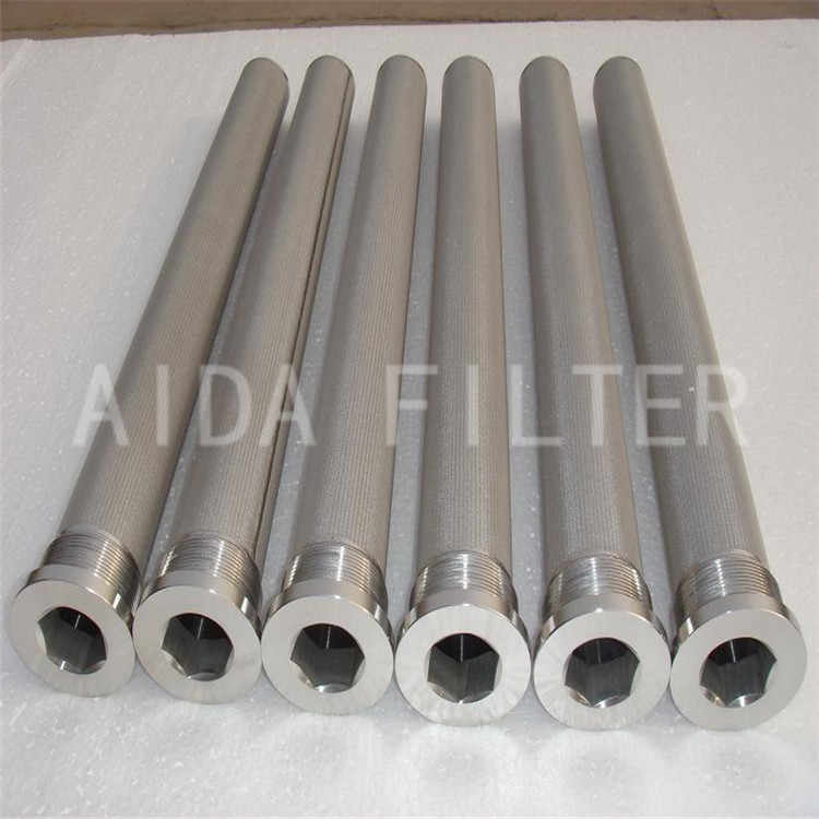 High efficiency metal wire mesh filter with low temperature methanol washing