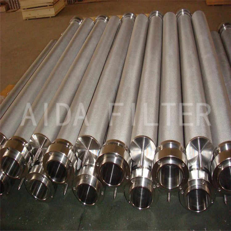 Stainless steel metal wire mesh filter with low temperature methanol washing