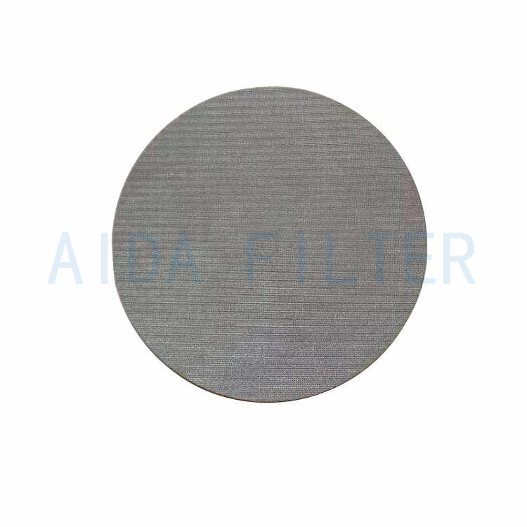 Microns SS 304 316 316L sintered stainless steel filter mesh disc