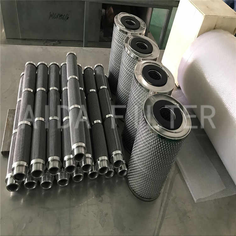 High flow stainless steel sintered gas filter for industrial