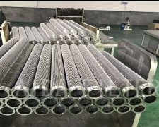 High flow stainless steel sintered gas filter with high quality