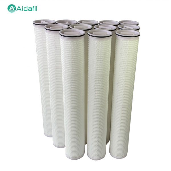 water filtration high flow rate PP pleated filter cartridge HFU640UY400H13