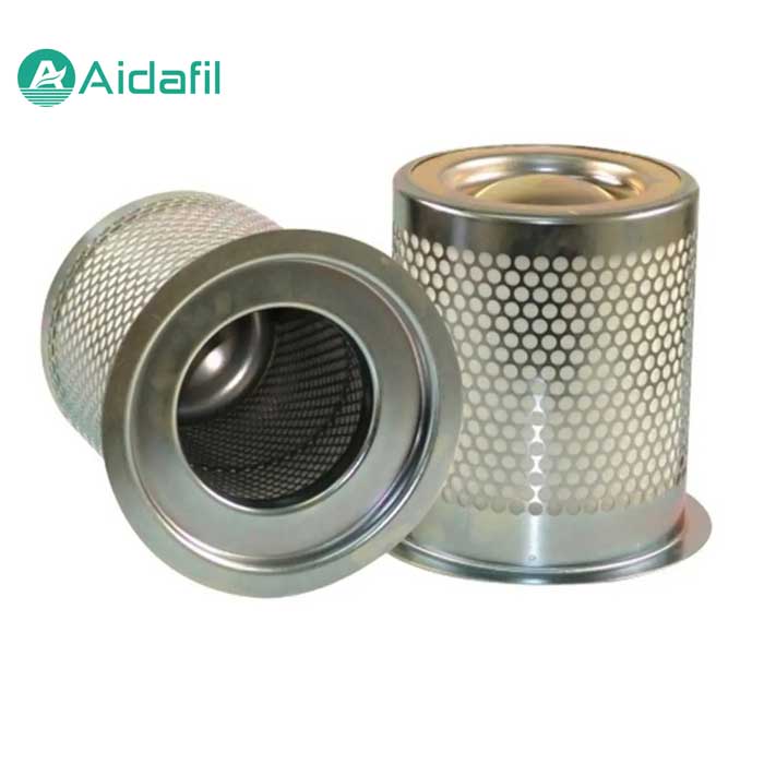 Air compressor oil and gas separation filter element 10494474