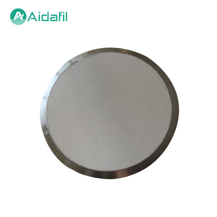 Sintered mesh filter disc