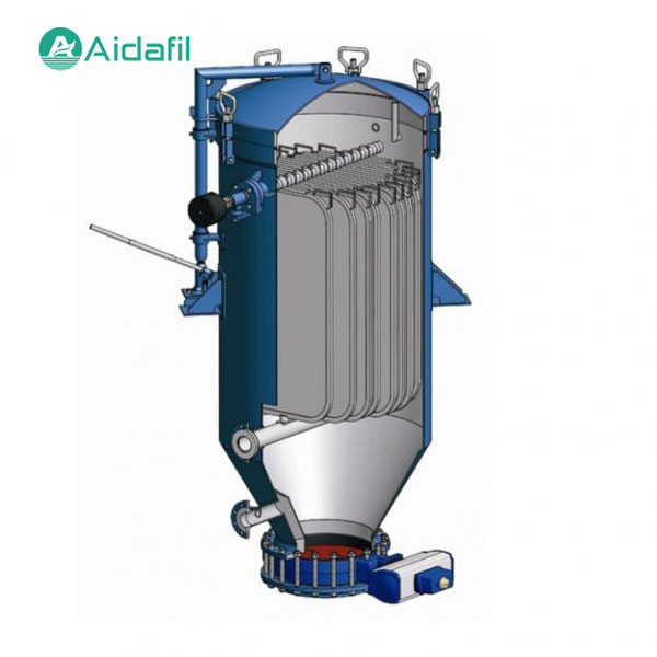 Steps of decoloration and filtering for wasted oil with leaf filter